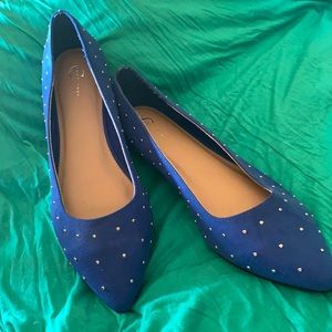 Flats, pointed toe